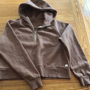 Vuori Cocoa Quarter-Zip Hoodie